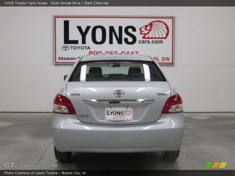 Silver Streak Mica / Dark Charcoal 2008 Toyota Yaris Sedan