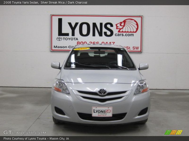 Silver Streak Mica / Dark Charcoal 2008 Toyota Yaris Sedan