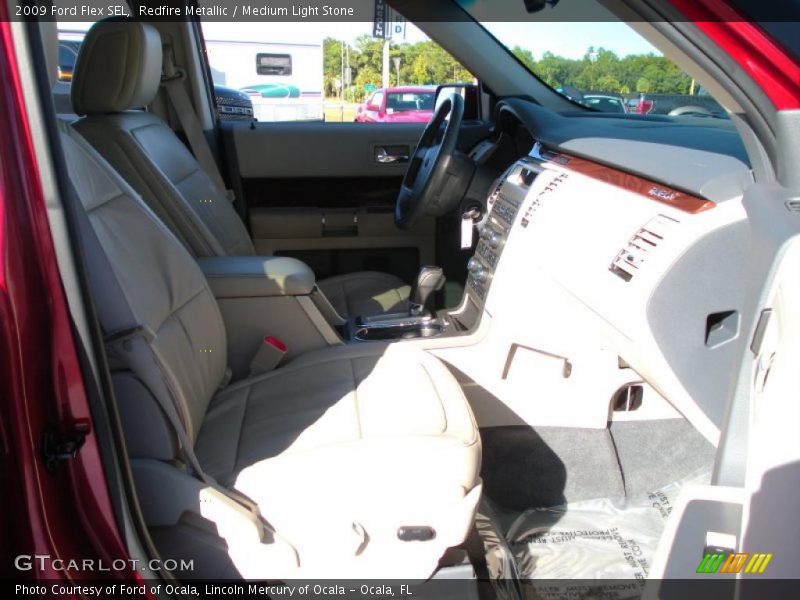 Redfire Metallic / Medium Light Stone 2009 Ford Flex SEL