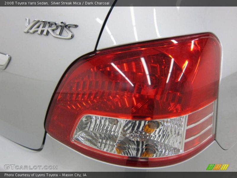 Silver Streak Mica / Dark Charcoal 2008 Toyota Yaris Sedan