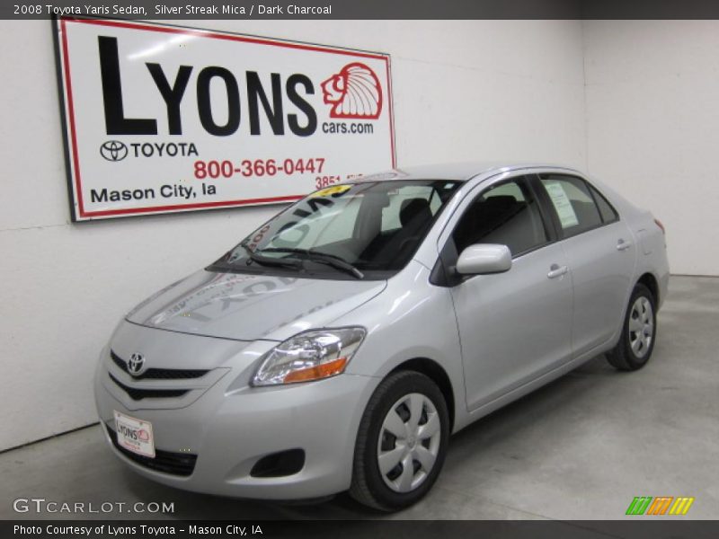 Silver Streak Mica / Dark Charcoal 2008 Toyota Yaris Sedan