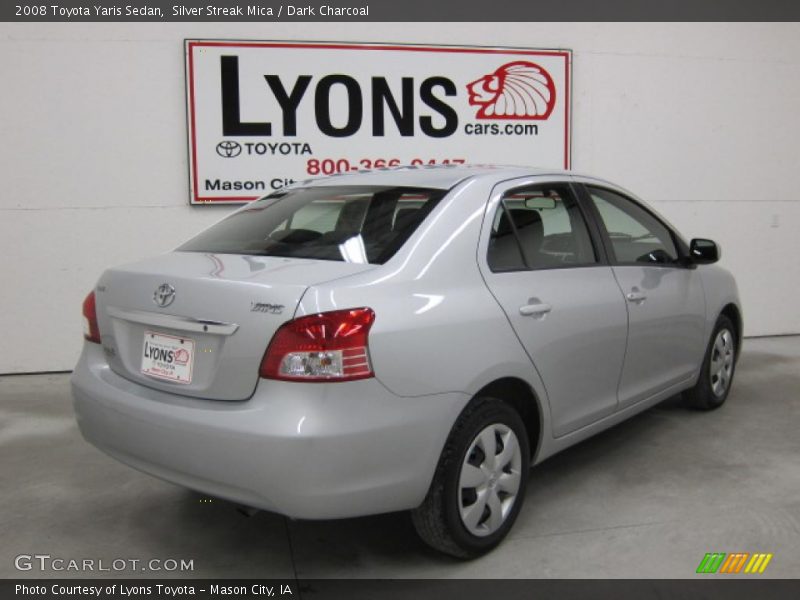 Silver Streak Mica / Dark Charcoal 2008 Toyota Yaris Sedan