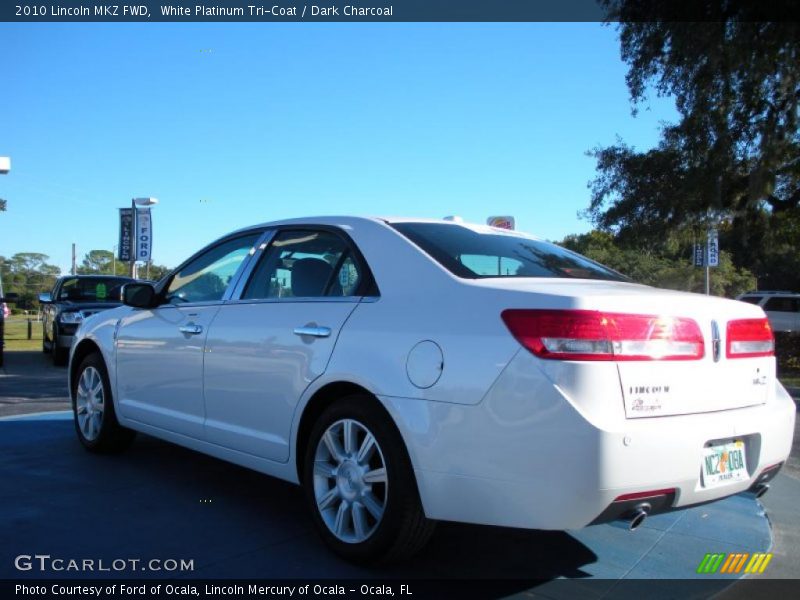 White Platinum Tri-Coat / Dark Charcoal 2010 Lincoln MKZ FWD