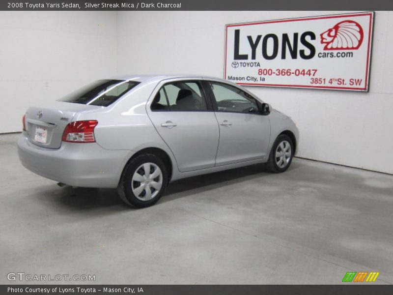 Silver Streak Mica / Dark Charcoal 2008 Toyota Yaris Sedan
