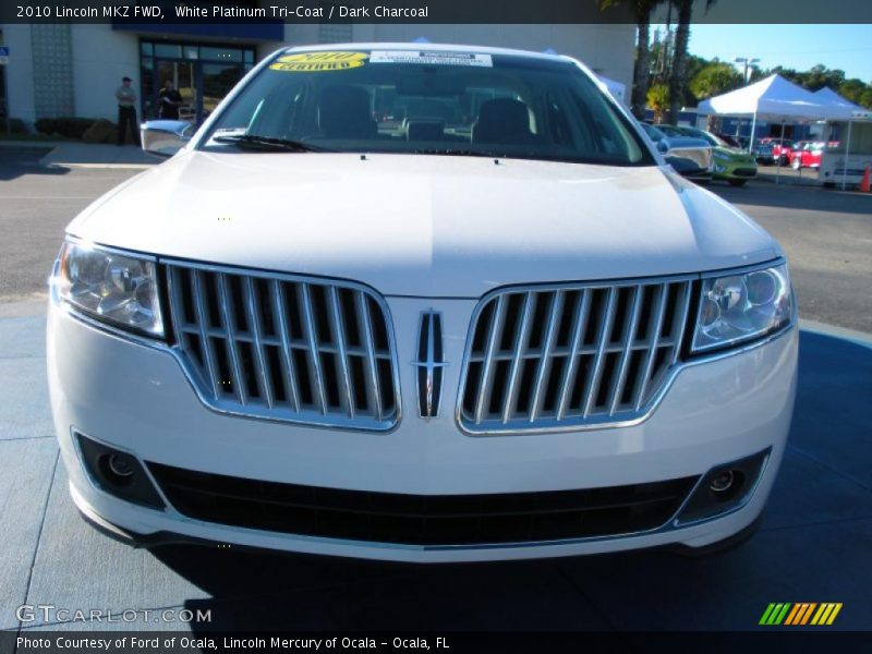 White Platinum Tri-Coat / Dark Charcoal 2010 Lincoln MKZ FWD