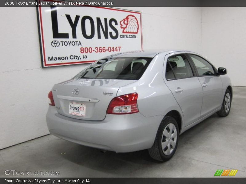 Silver Streak Mica / Dark Charcoal 2008 Toyota Yaris Sedan