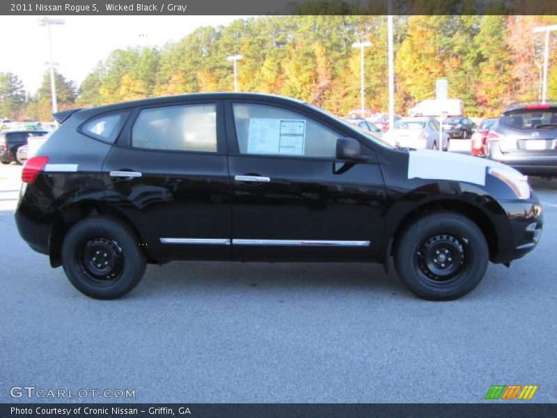 Wicked Black / Gray 2011 Nissan Rogue S