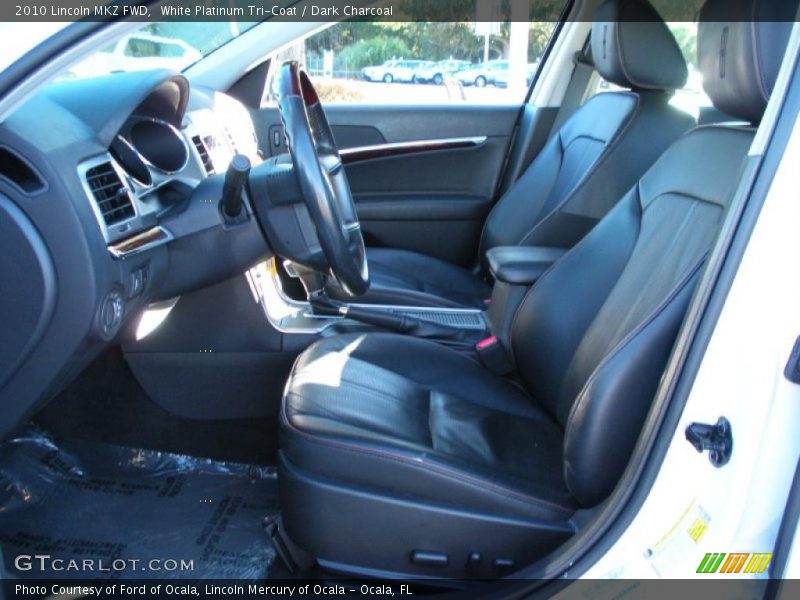 White Platinum Tri-Coat / Dark Charcoal 2010 Lincoln MKZ FWD