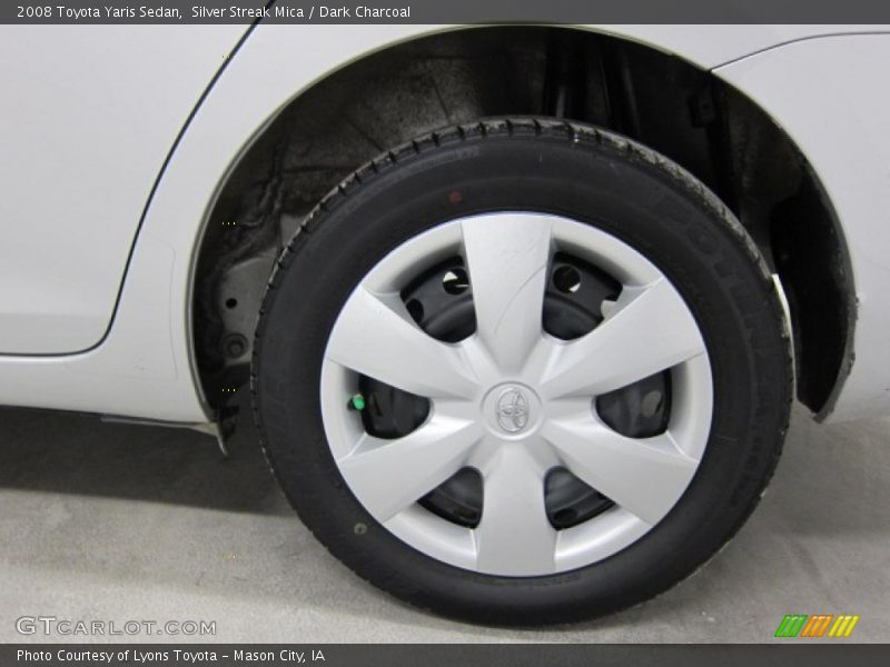Silver Streak Mica / Dark Charcoal 2008 Toyota Yaris Sedan
