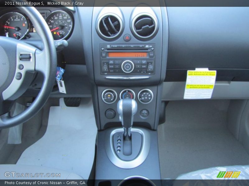 Wicked Black / Gray 2011 Nissan Rogue S