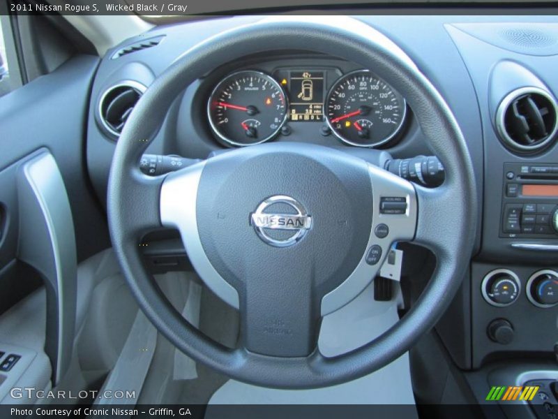 Wicked Black / Gray 2011 Nissan Rogue S