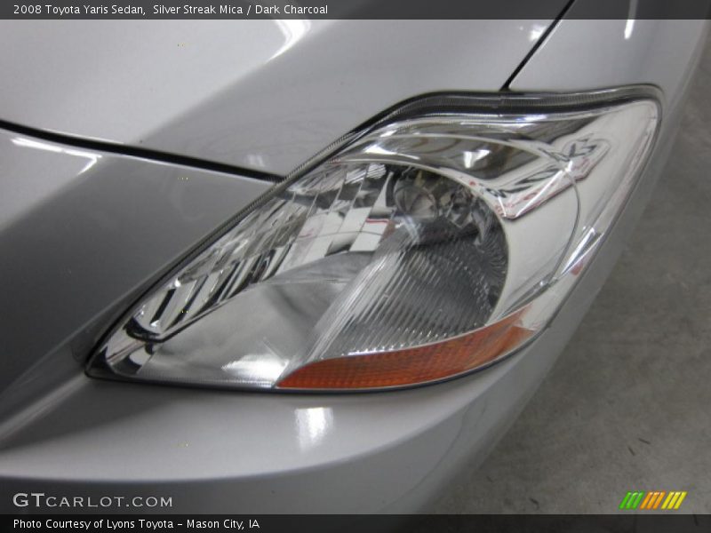 Silver Streak Mica / Dark Charcoal 2008 Toyota Yaris Sedan