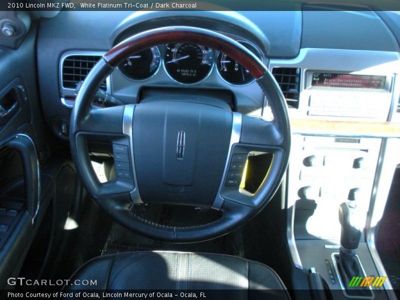 White Platinum Tri-Coat / Dark Charcoal 2010 Lincoln MKZ FWD