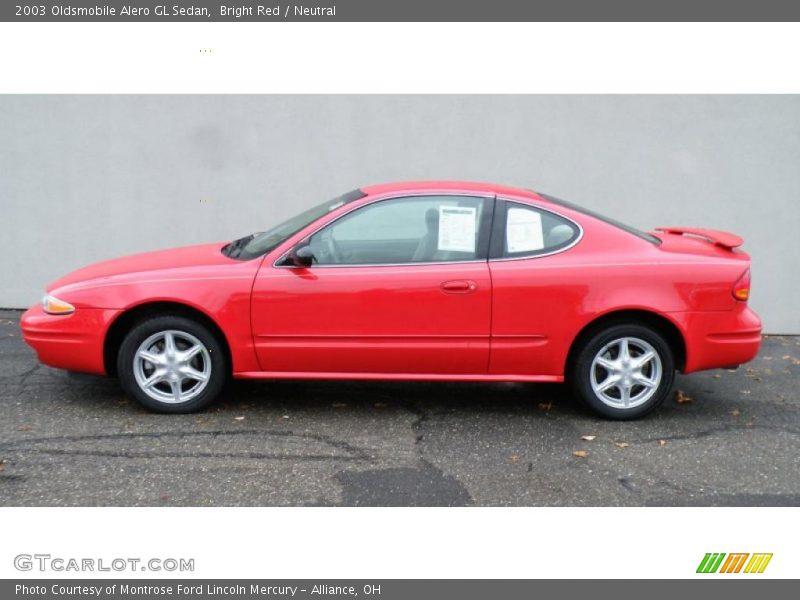 Bright Red / Neutral 2003 Oldsmobile Alero GL Sedan