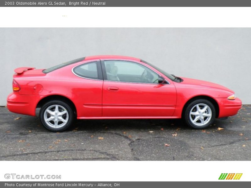 Bright Red / Neutral 2003 Oldsmobile Alero GL Sedan