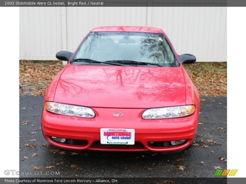 Bright Red / Neutral 2003 Oldsmobile Alero GL Sedan