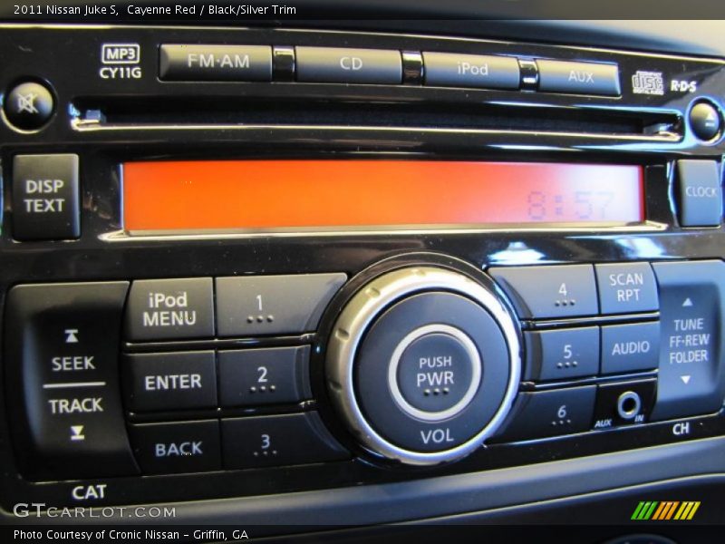 Cayenne Red / Black/Silver Trim 2011 Nissan Juke S