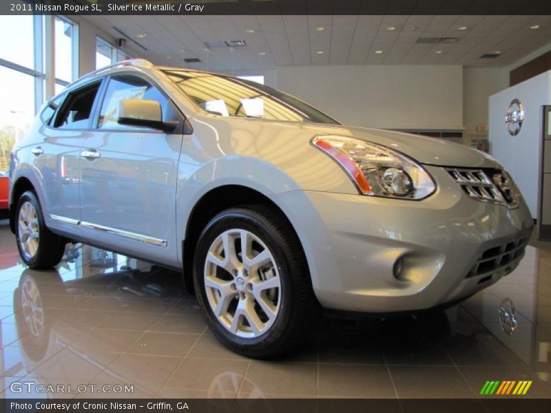 Silver Ice Metallic / Gray 2011 Nissan Rogue SL