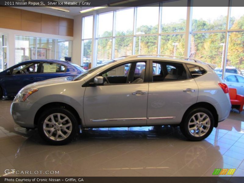 Silver Ice Metallic / Gray 2011 Nissan Rogue SL