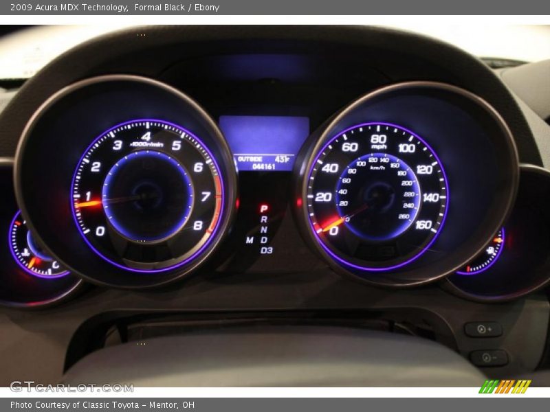  2009 MDX Technology Technology Gauges