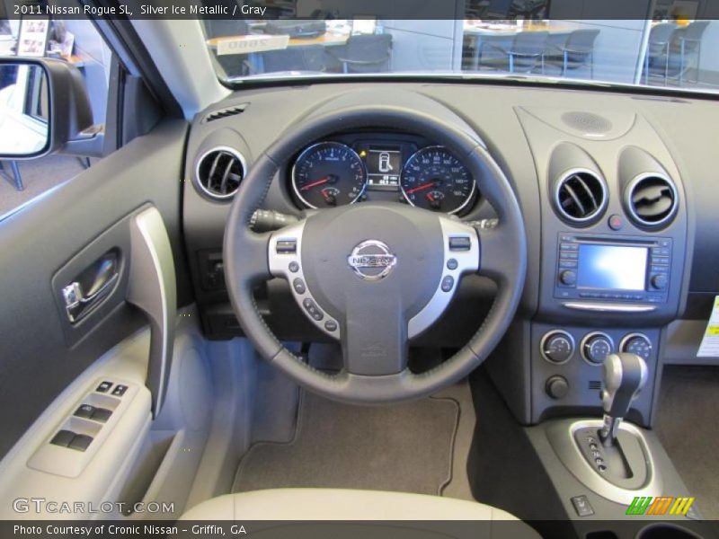 Silver Ice Metallic / Gray 2011 Nissan Rogue SL
