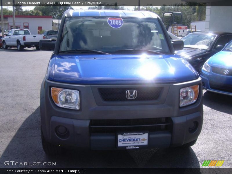 Fiji Blue Pearl / Gray/Blue 2005 Honda Element EX AWD