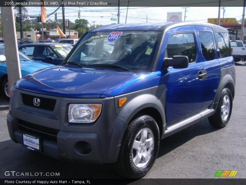 Fiji Blue Pearl / Gray/Blue 2005 Honda Element EX AWD