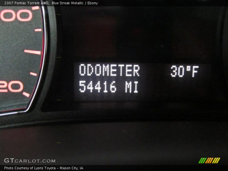 Blue Streak Metallic / Ebony 2007 Pontiac Torrent AWD