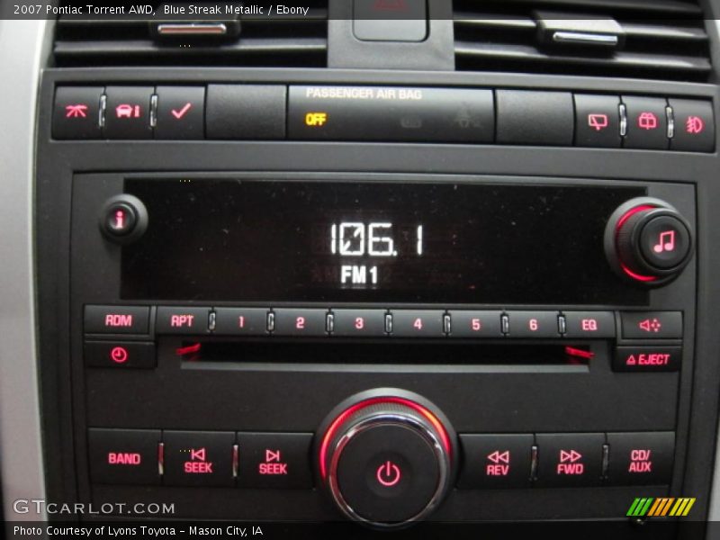 Blue Streak Metallic / Ebony 2007 Pontiac Torrent AWD