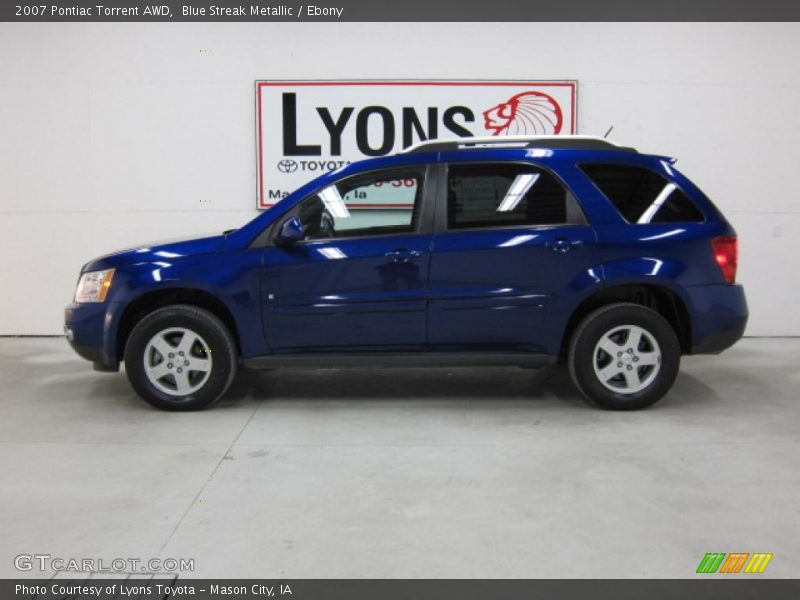 Blue Streak Metallic / Ebony 2007 Pontiac Torrent AWD