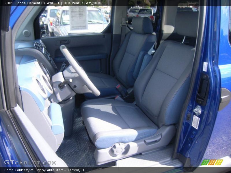 Fiji Blue Pearl / Gray/Blue 2005 Honda Element EX AWD