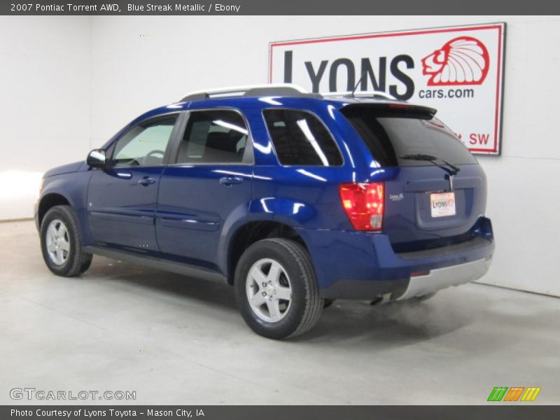 Blue Streak Metallic / Ebony 2007 Pontiac Torrent AWD