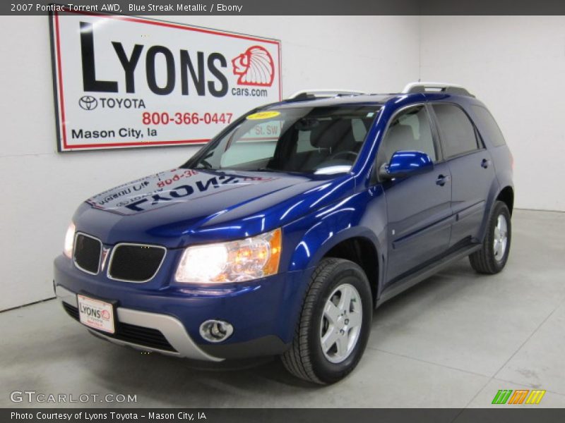 Blue Streak Metallic / Ebony 2007 Pontiac Torrent AWD
