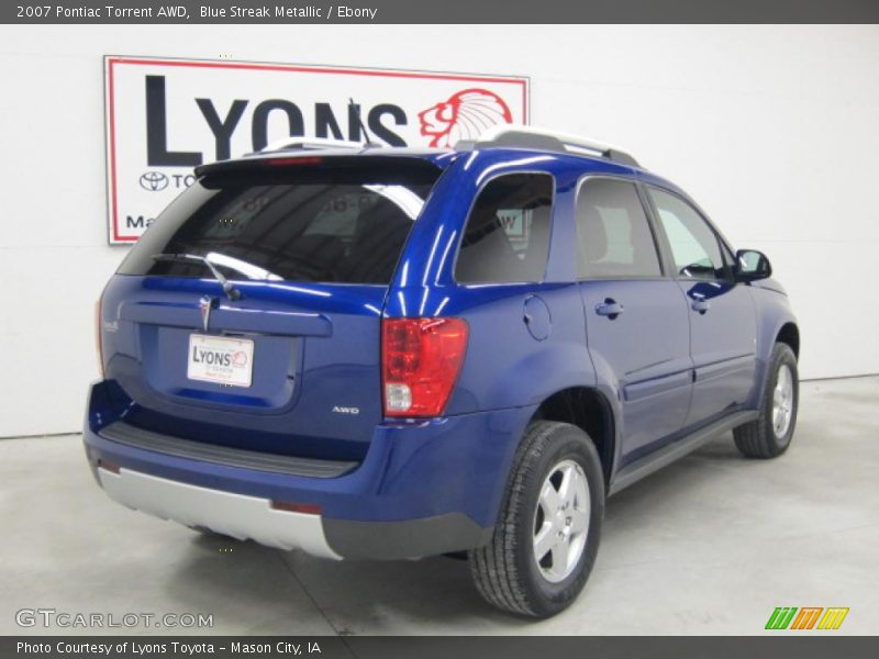 Blue Streak Metallic / Ebony 2007 Pontiac Torrent AWD