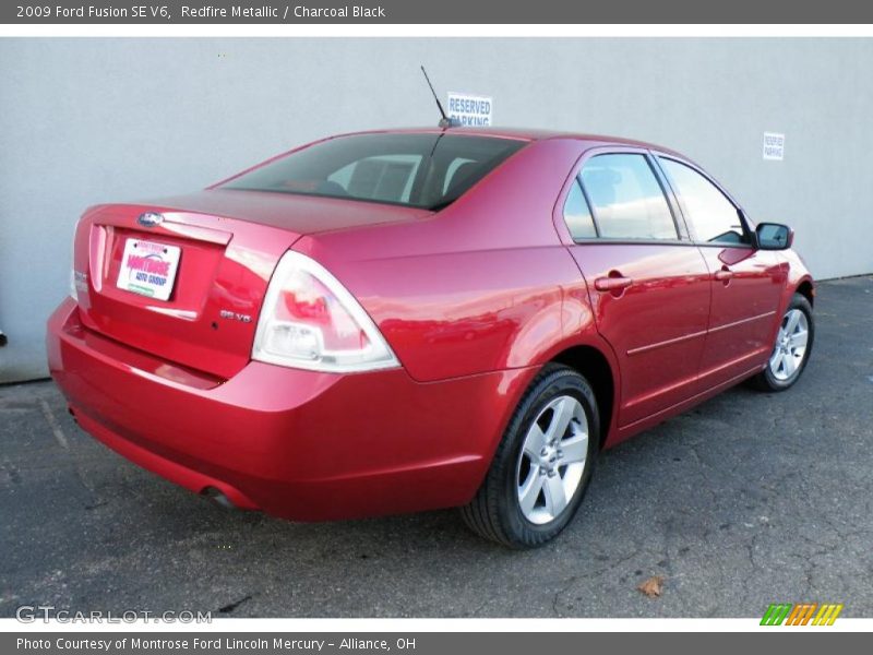 Redfire Metallic / Charcoal Black 2009 Ford Fusion SE V6