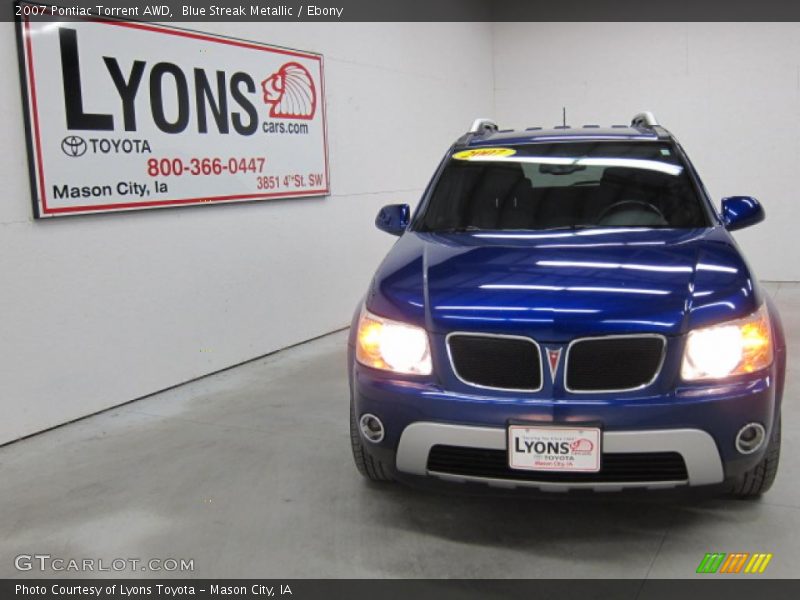 Blue Streak Metallic / Ebony 2007 Pontiac Torrent AWD