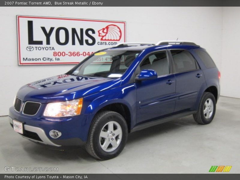Blue Streak Metallic / Ebony 2007 Pontiac Torrent AWD