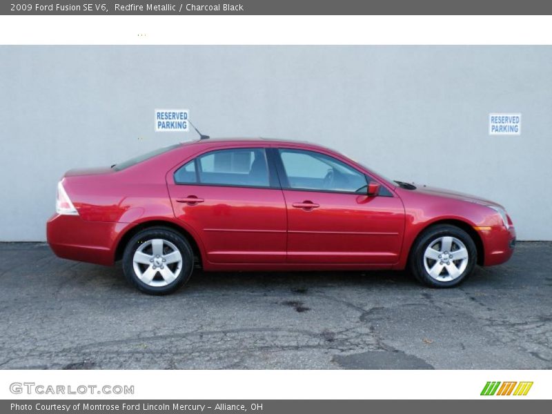 Redfire Metallic / Charcoal Black 2009 Ford Fusion SE V6