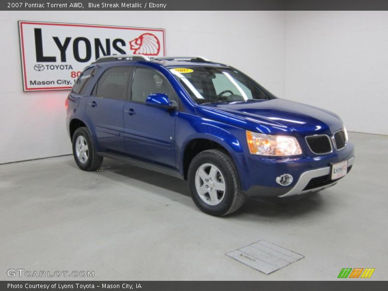 Blue Streak Metallic / Ebony 2007 Pontiac Torrent AWD