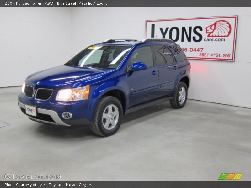 Blue Streak Metallic / Ebony 2007 Pontiac Torrent AWD