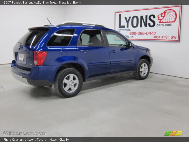 Blue Streak Metallic / Ebony 2007 Pontiac Torrent AWD