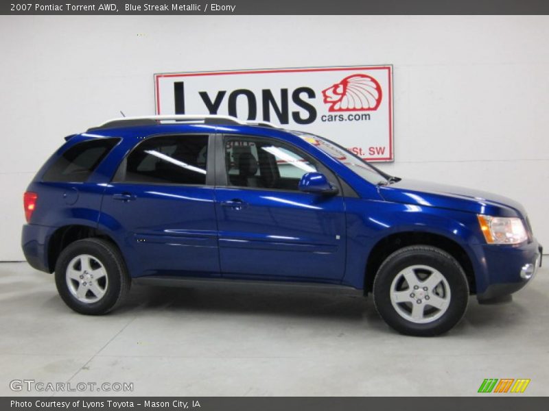 Blue Streak Metallic / Ebony 2007 Pontiac Torrent AWD