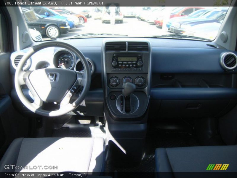 Fiji Blue Pearl / Gray/Blue 2005 Honda Element EX AWD