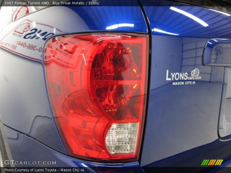 Blue Streak Metallic / Ebony 2007 Pontiac Torrent AWD