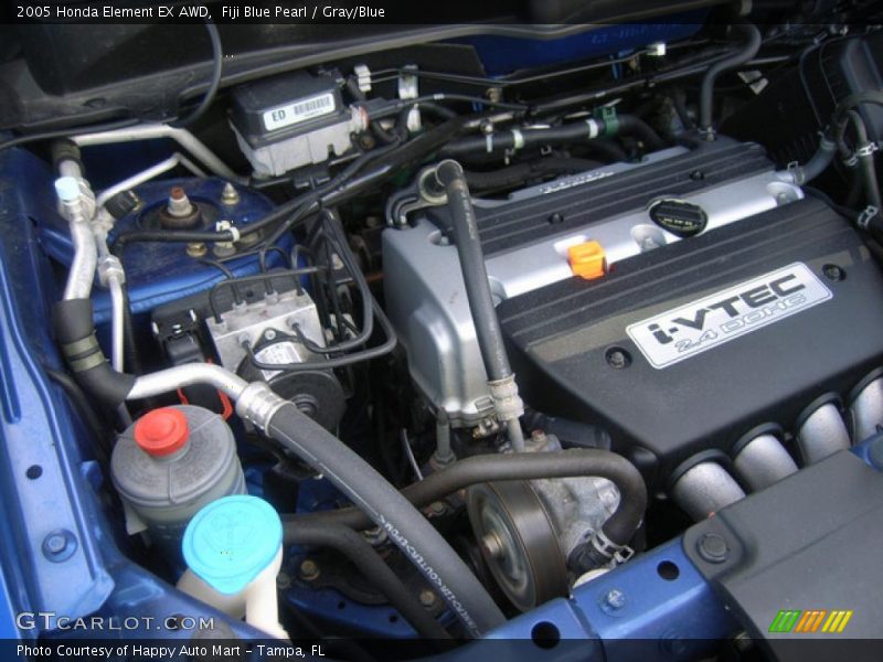 Fiji Blue Pearl / Gray/Blue 2005 Honda Element EX AWD