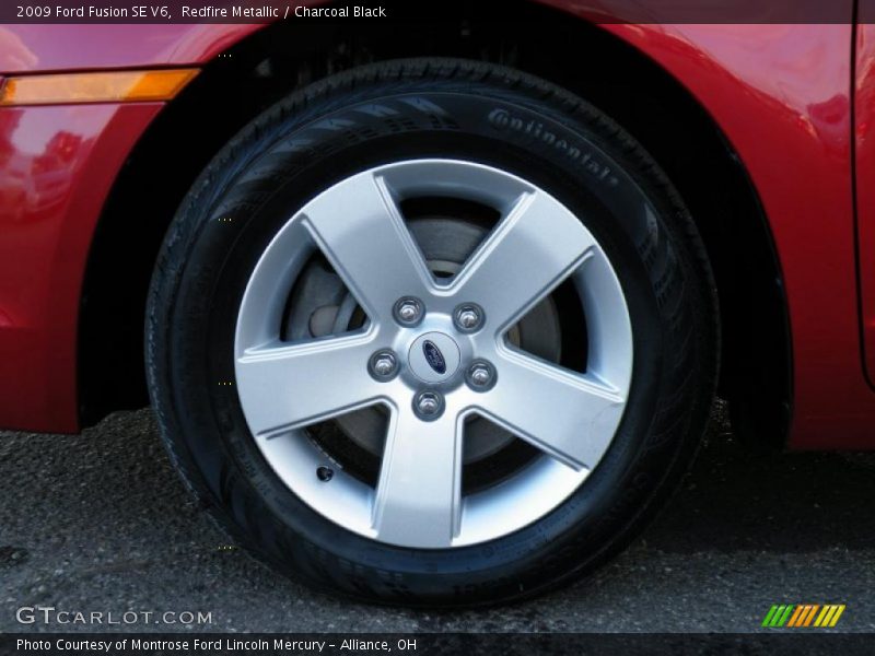 Redfire Metallic / Charcoal Black 2009 Ford Fusion SE V6