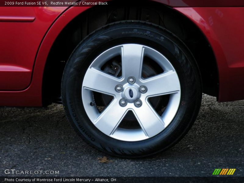 Redfire Metallic / Charcoal Black 2009 Ford Fusion SE V6