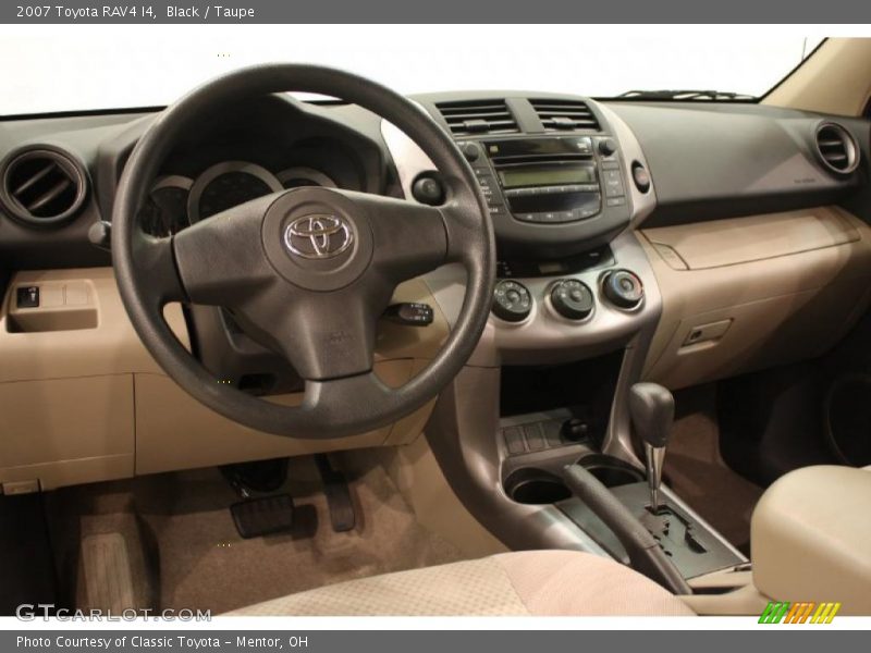 Black / Taupe 2007 Toyota RAV4 I4
