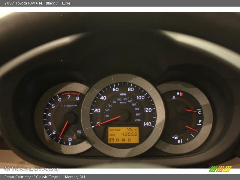 Black / Taupe 2007 Toyota RAV4 I4