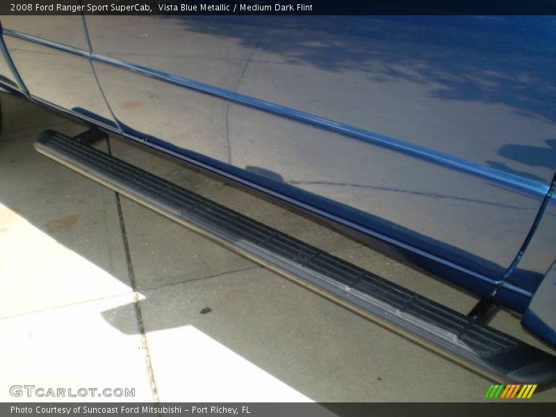 Vista Blue Metallic / Medium Dark Flint 2008 Ford Ranger Sport SuperCab